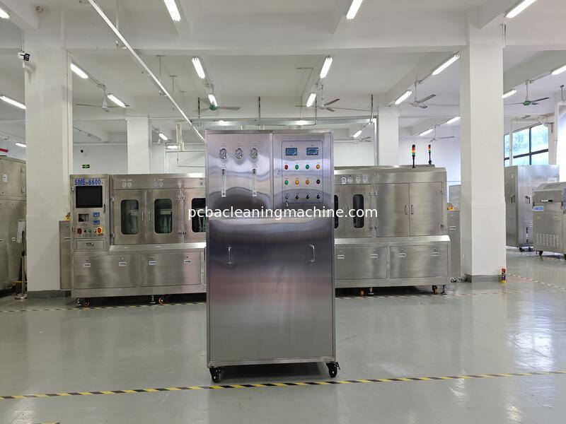 Диапазон давления газа 0,4-0,6 МПа. Процесс очистки печатных плат в машине для очистки обеспечивает результаты очистки для сборочных линий электроники.